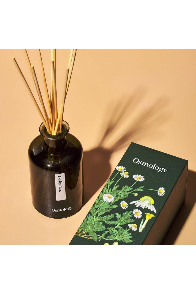 Herbal Tea Reed Diffuser - Chamomile Lavender and Eucalyptus, Alternate, color, green