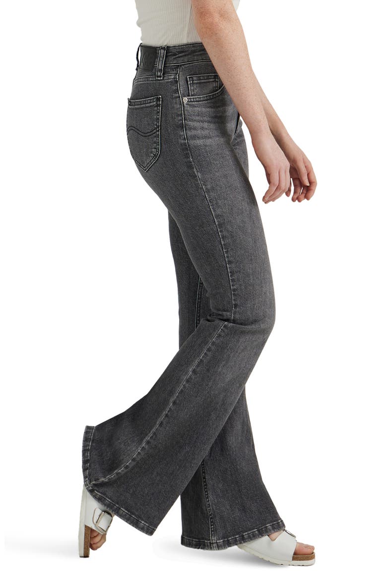 High Waist Flare Leg Jeans, Alternate, color, ONE DARK NIGHT