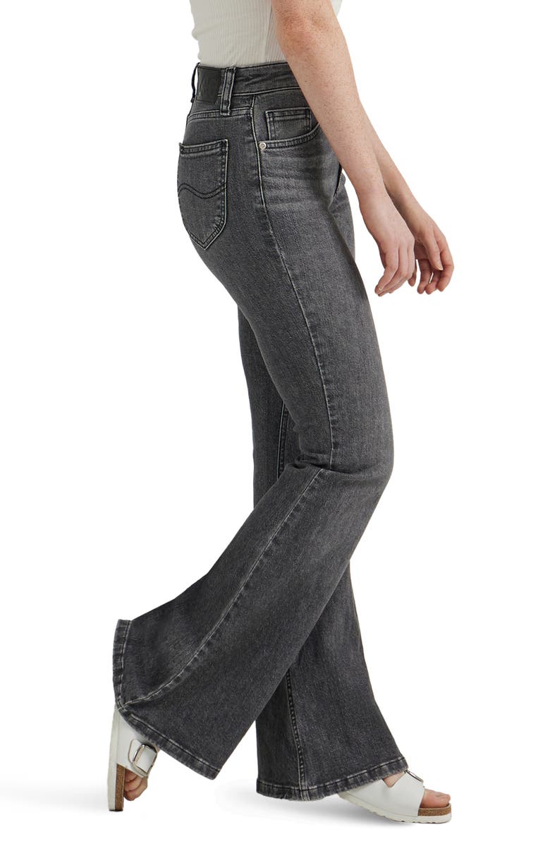 Lee High Waist Flare Leg Jeans, Alternate, color, One Dark Night