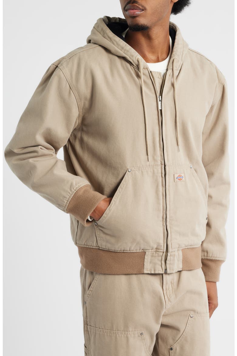 Hilham Hooded Canvas Jacket, Alternate, color, DESERT SAND