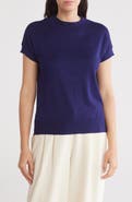 T Tahari Short Sleeve Crew Sweater