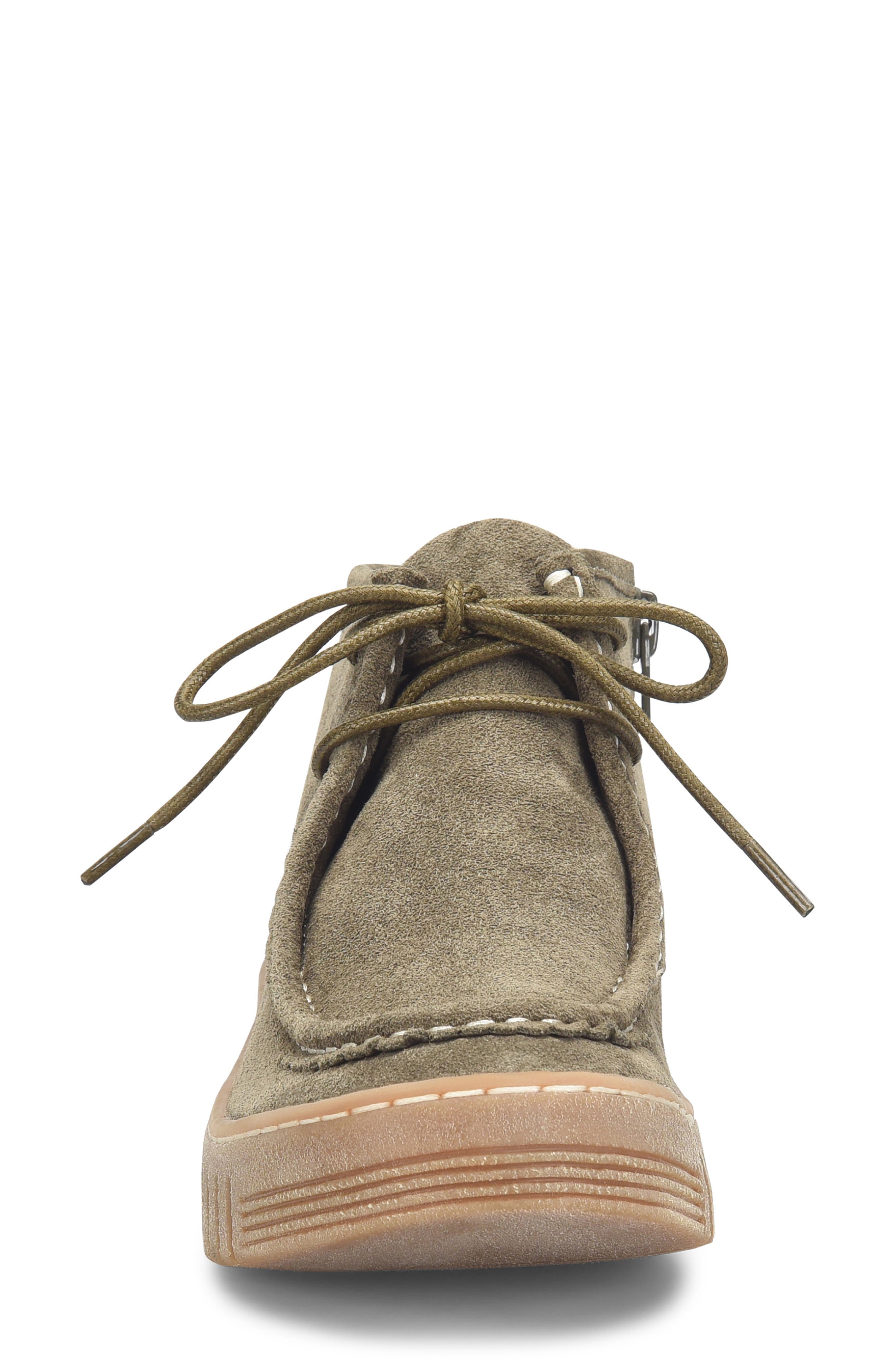 Comfortiva Holland Zip Bootie, Alternate, color, Olive Suede