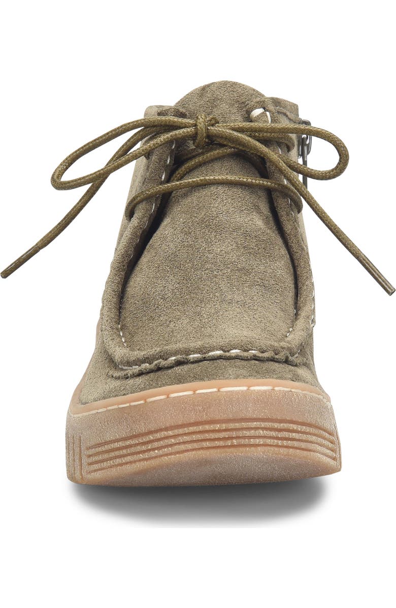 Comfortiva Holland Zip Bootie, Alternate, color, Olive Suede