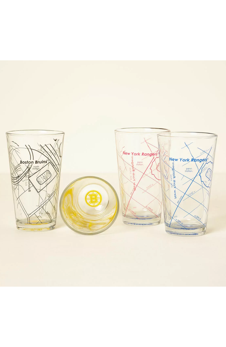 Uncommon Goods NHL Arena Map Pint Glasses - Set of 2, Alternate, color,