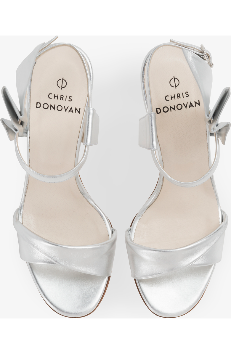 Chris Donovan Footwear Corona Sandal, Alternate, color, Silver