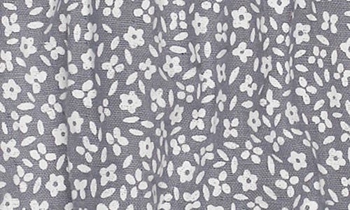 L'ovedbaby Floral Organic Cotton Gauze Bubble Romper In Blueberry Floral