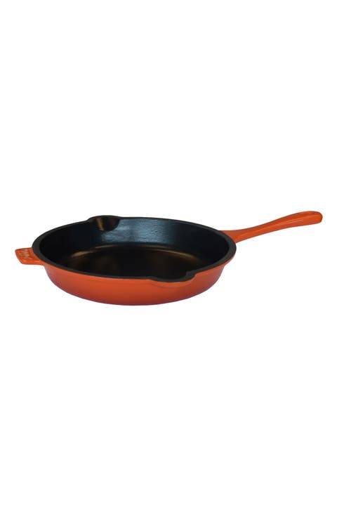 INTERNATIONAL Neo 10" Orange Cast Iron Fry Pan
