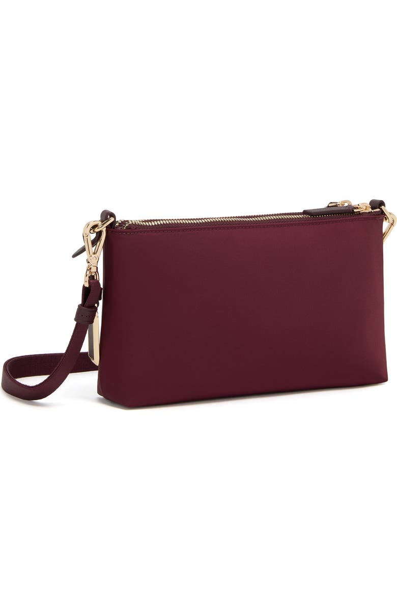 TUMI Voyageur Adela Nylon Crossbody Bag, Alternate, color, Wine