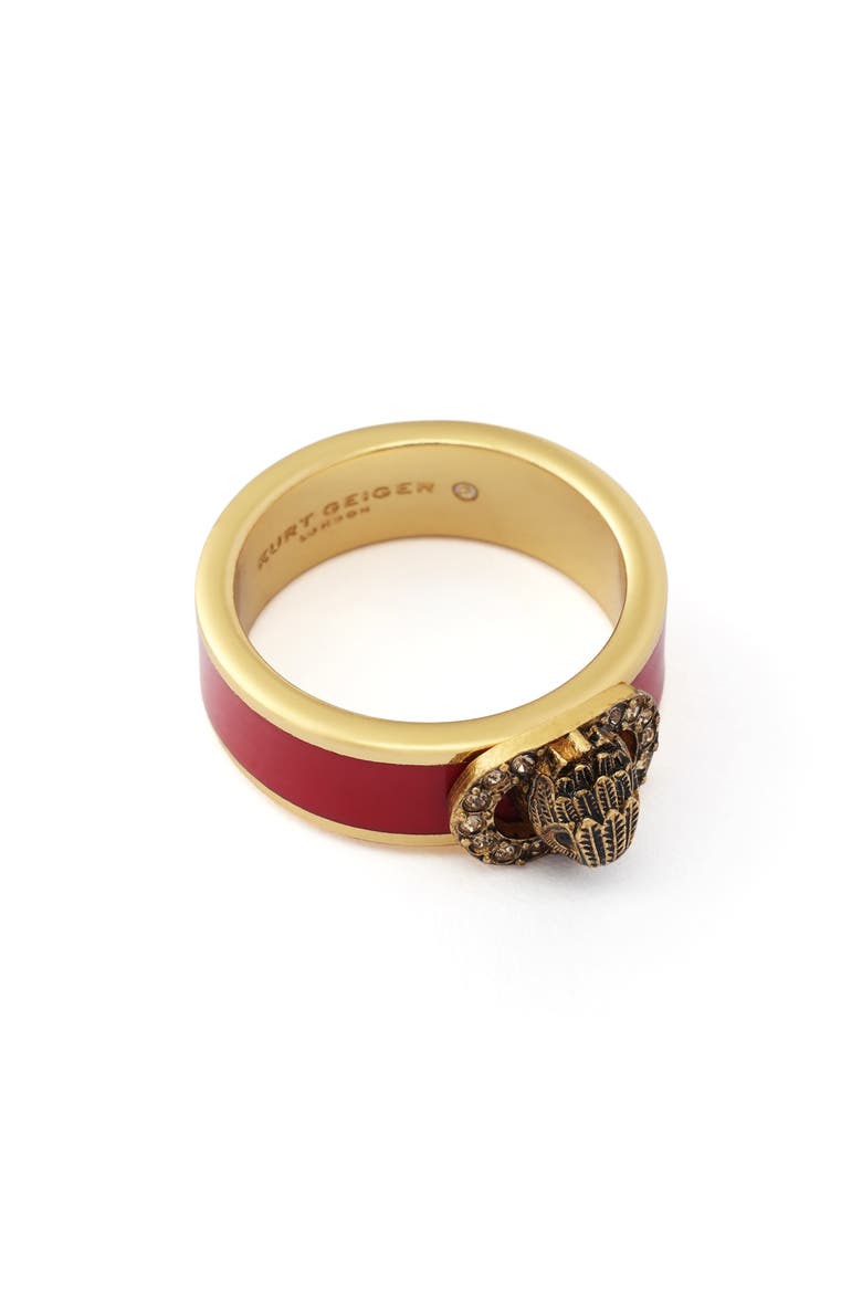 Chelsea Enamel Band Ring, Alternate, color, RED