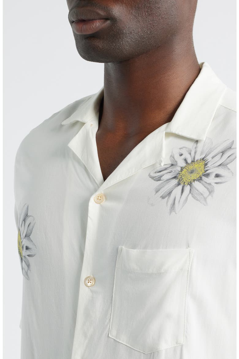 Petal Camp Shirt, Alternate, color, ECRU WHITE