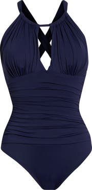 La Blanca Island Goddess Convertible High Neck One-Piece Swimsuit