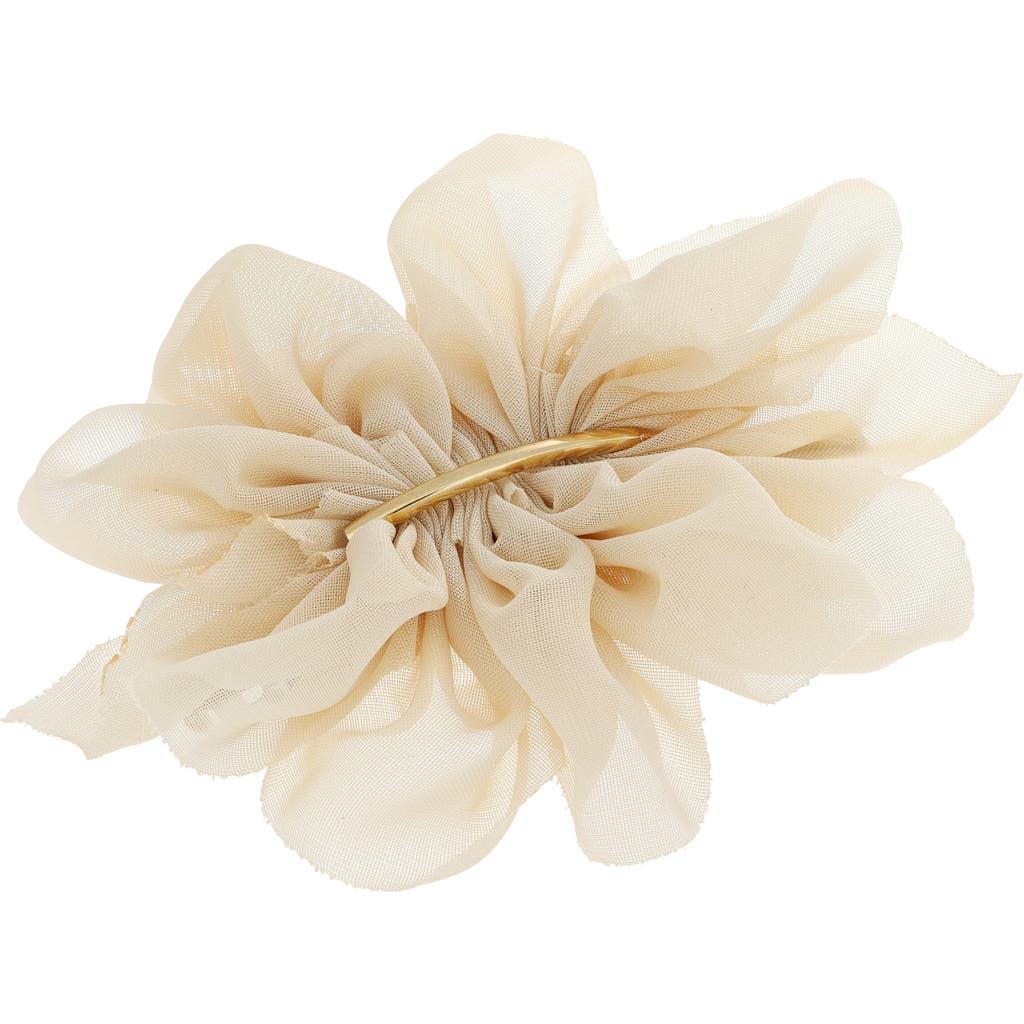 L. Erickson Suzie Tulle Barrette in Tan
