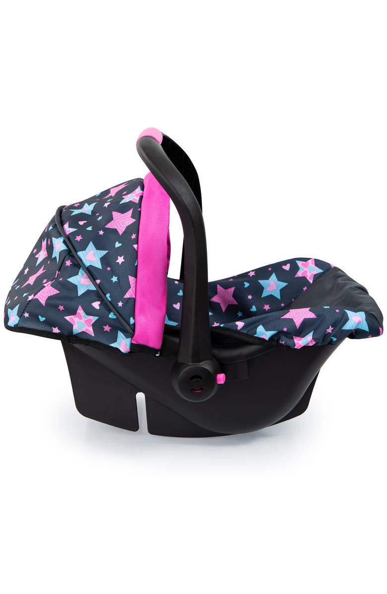 Bayer Design Car Seat Turquoise Stars, Fits Dolls Up To 18 Inches, Alternate, color, Multicolored