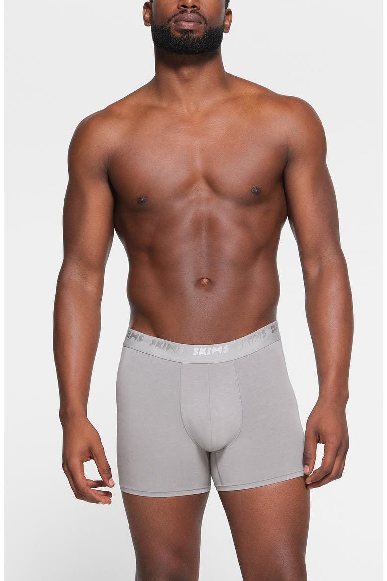 STRETCH 3 PACK BOXER BRI, Alternate, color, GUNMETAL MULTI
