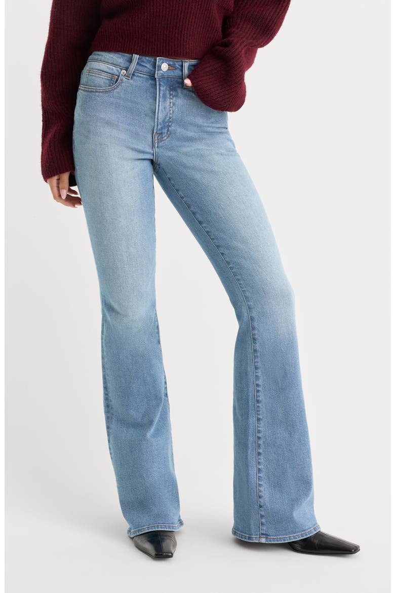 Good Legs High Waist Flare Jeans, Main, color, INDIGO