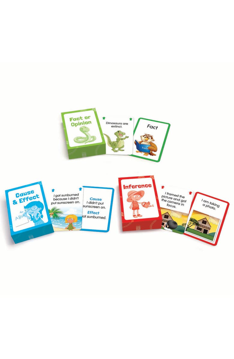 Junior Learning Comprehension Flashcards Medium, Alternate, color, Multicolored