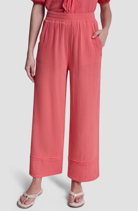 Cotton Gauze Pull-On Pants