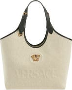 Versace La Medusa Canvas Tote