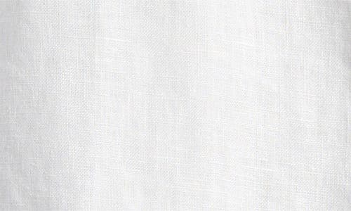 Shop Madewell Contrast Stitch Square Neck Linen Tank In Salt