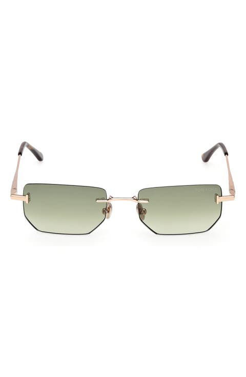 Ethan 53mm Geometric Sunglasses