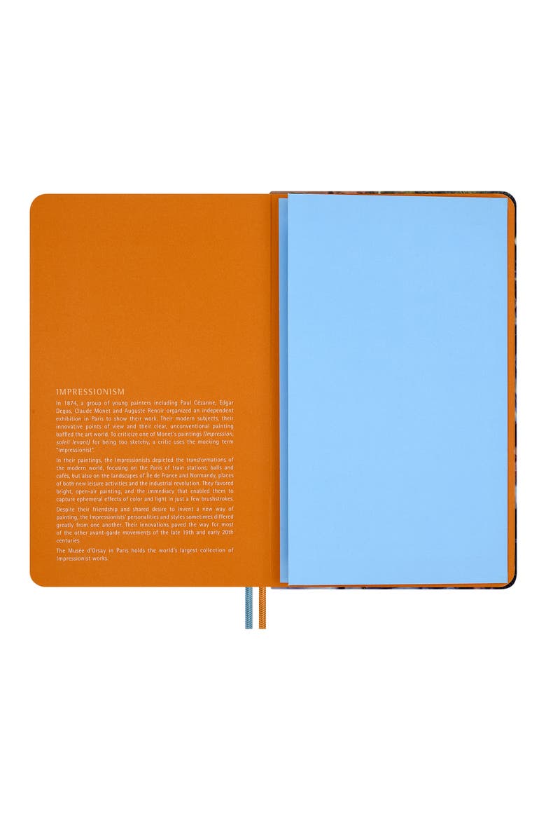 Impressionism Large Notebook, Alternate, color, DECORATED