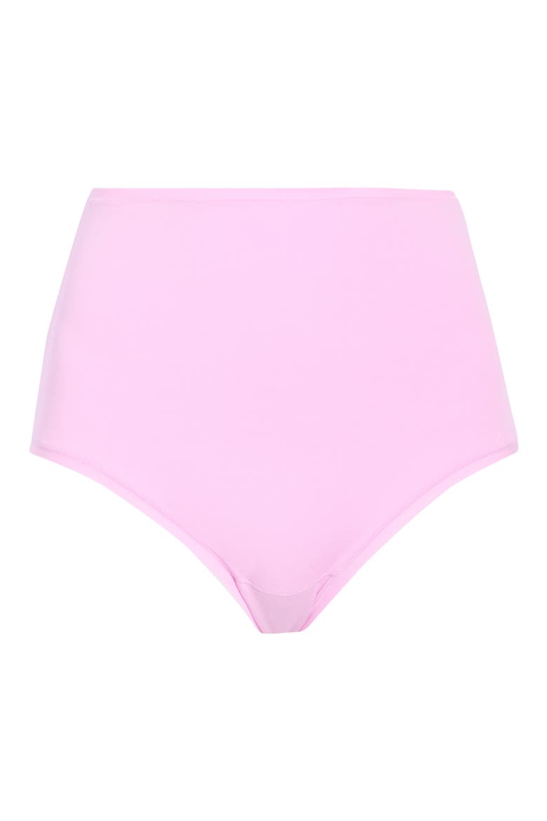 Bliss Bare Cotton High Waist Briefs, Main, color, WILD PETAL