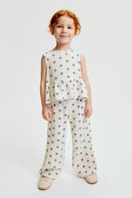 H&M 2-piece crinkled jersey set