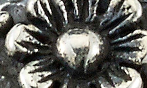 Samuel B. Sterling Silver Flower Hammered Wavy Band Ring In Multi