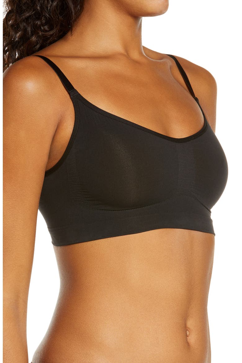 Seamless Sculpt Bralette, Alternate, color, ONYX