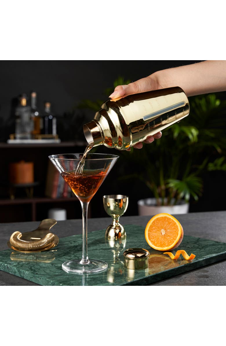 Viski Belmont Measured Cocktail Shaker, Alternate, color, Gold