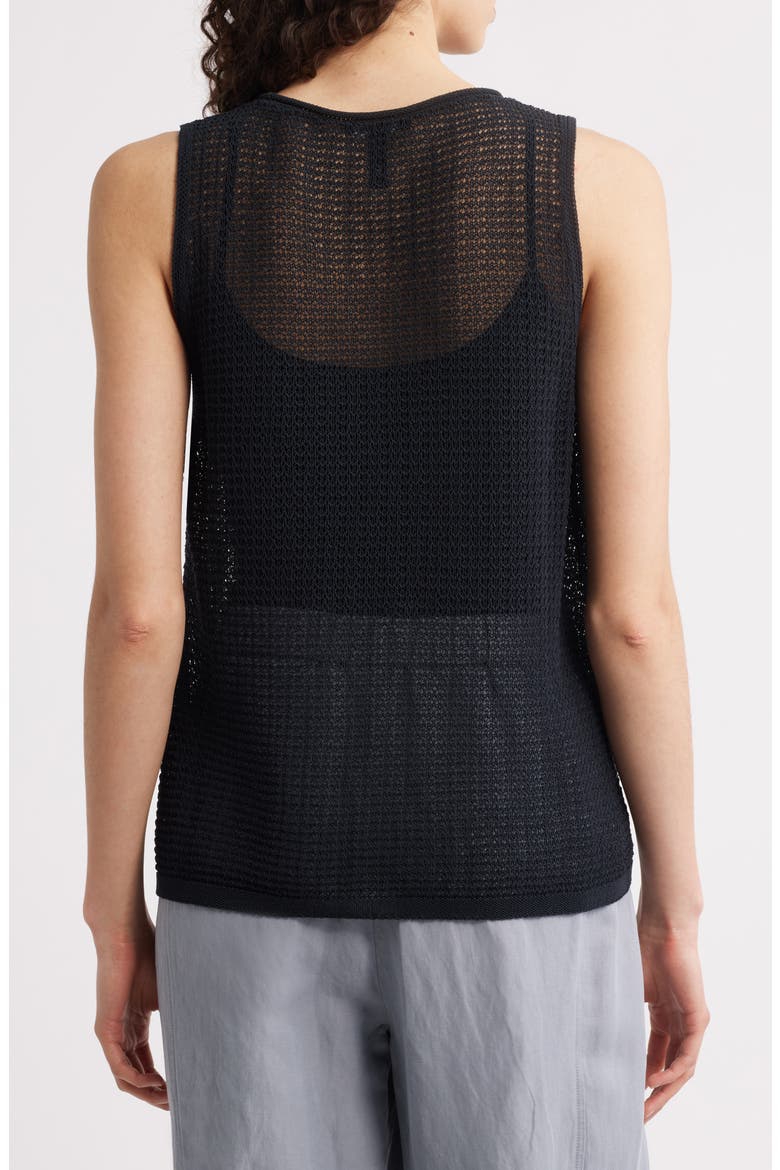 Organic Cotton Sweater Tank, Alternate, color, BLACK