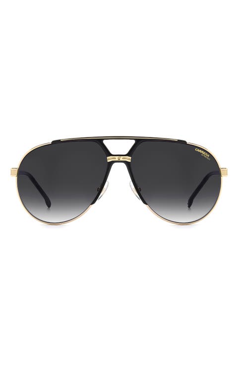 1089/S 64mm Oversize Gradient Pilot Sunglasses