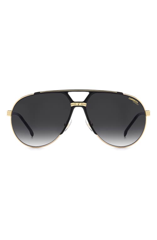 Carrera Eyewear 1089/s 64mm Oversize Gradient Pilot Sunglasses In Gray
