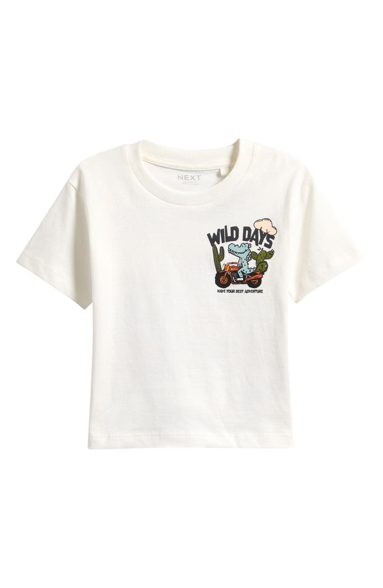 NEXT Kids' Wild Days Graphic T-Shirt, Main, color, White
