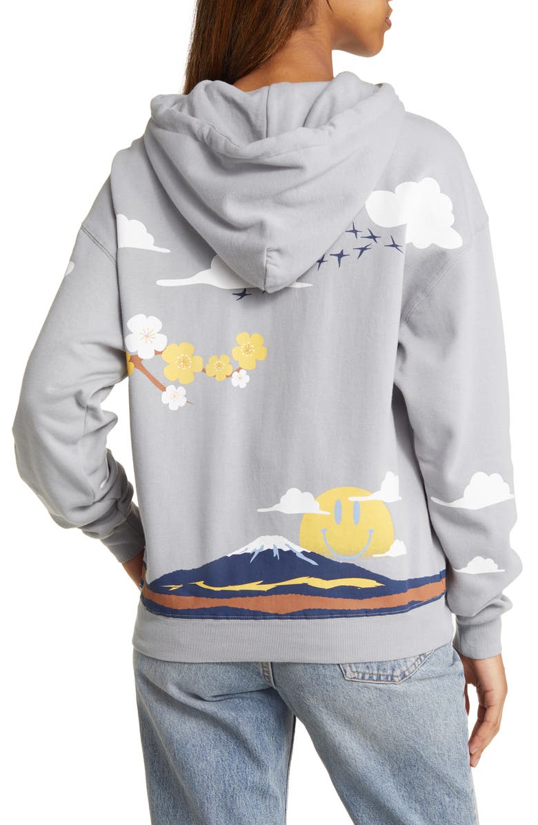 CONEY ISLAND PICNIC Mt. Smile Graphic Fleece Hoodie, Alternate, color,