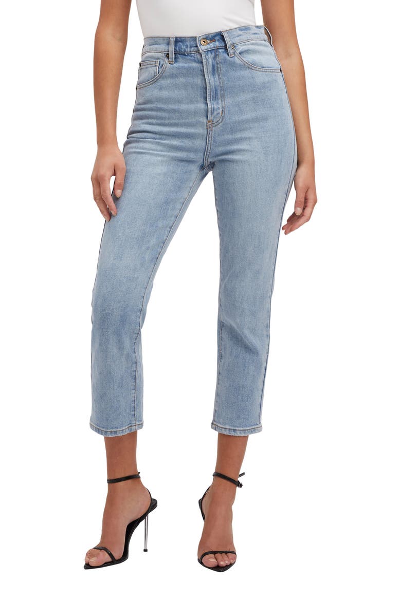 Heidi Straight Leg Crop Jeans, Alternate, color, VINTAGE