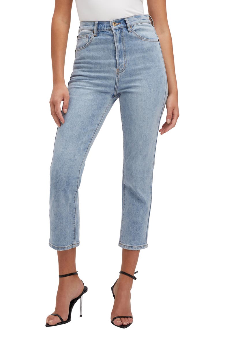 Bardot Heidi Straight Leg Crop Jeans, Alternate, color,