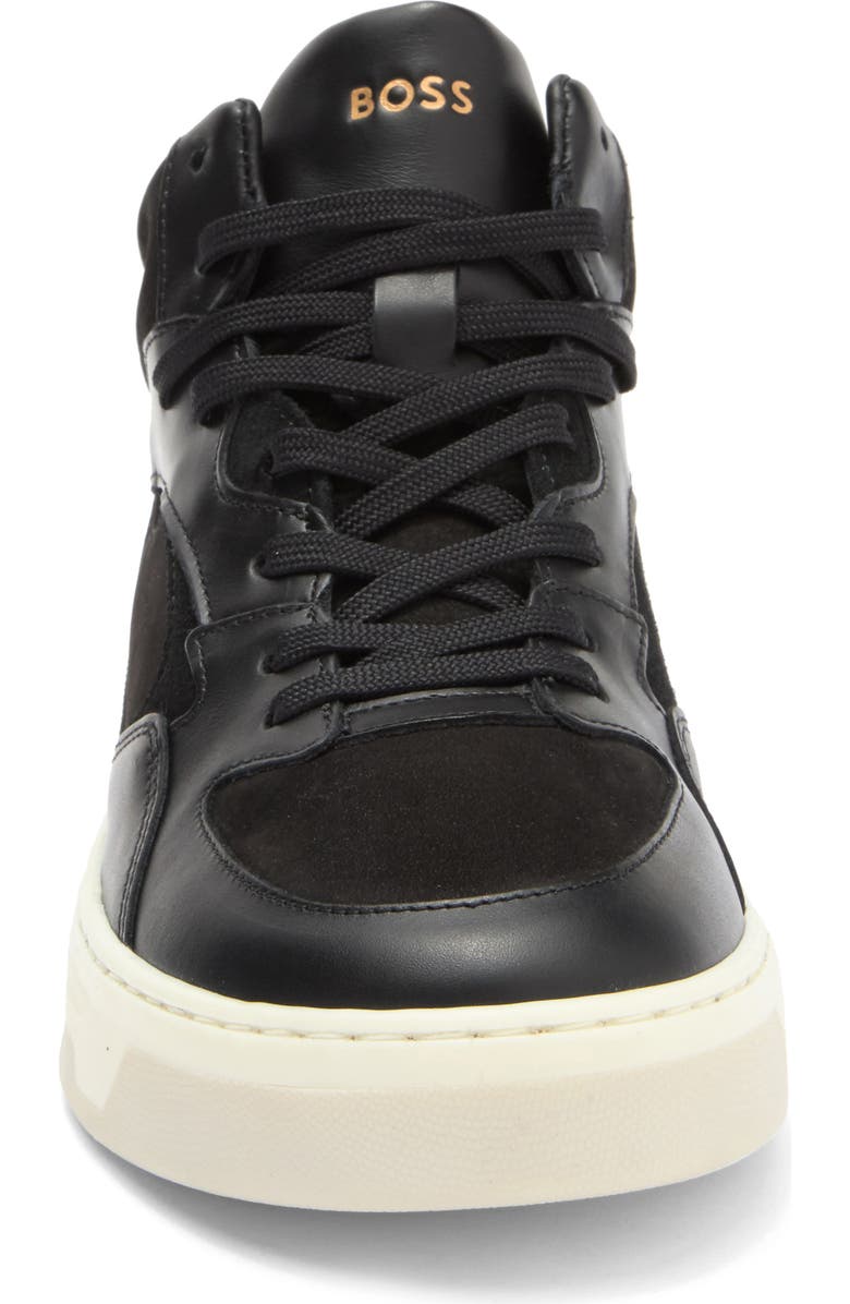 BOSS Baltimore High Top Sneaker, Alternate, color, Black