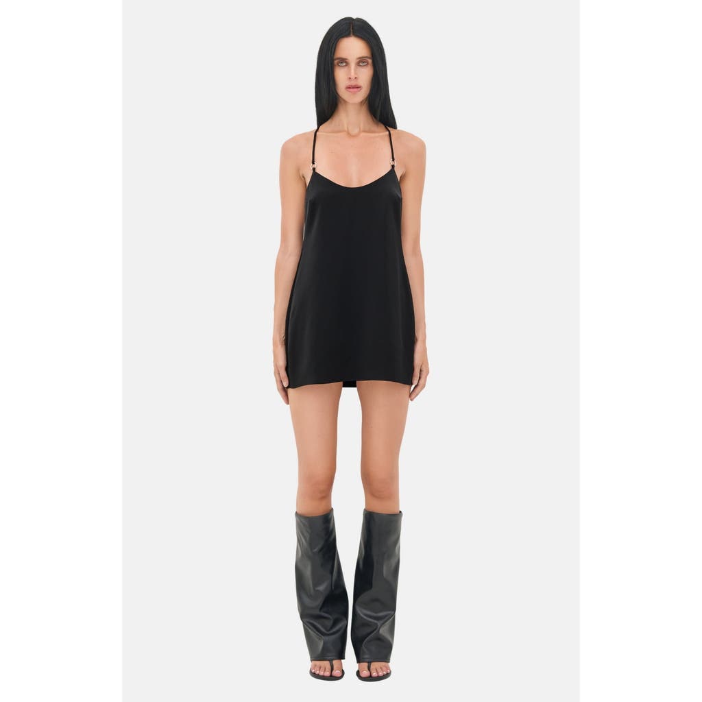 Ow Collection Lindsey Mini Dress In Black