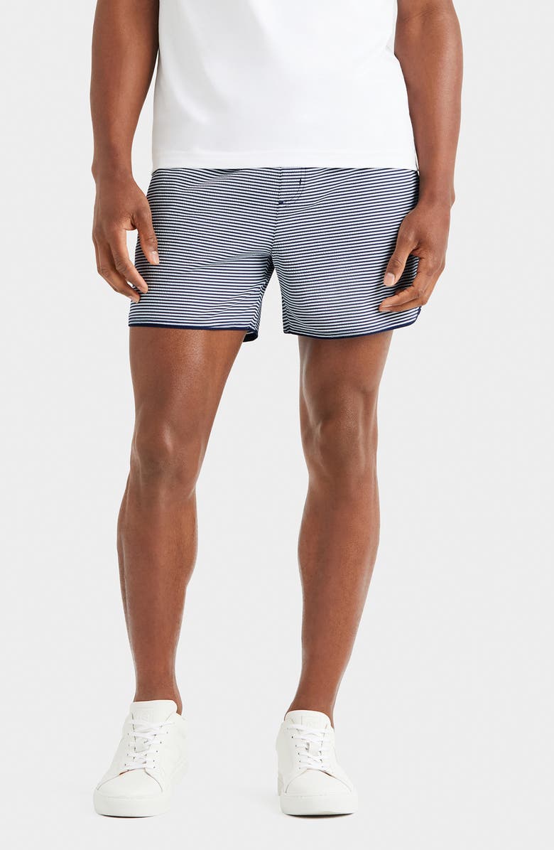 Stripe Seersucker Shorts