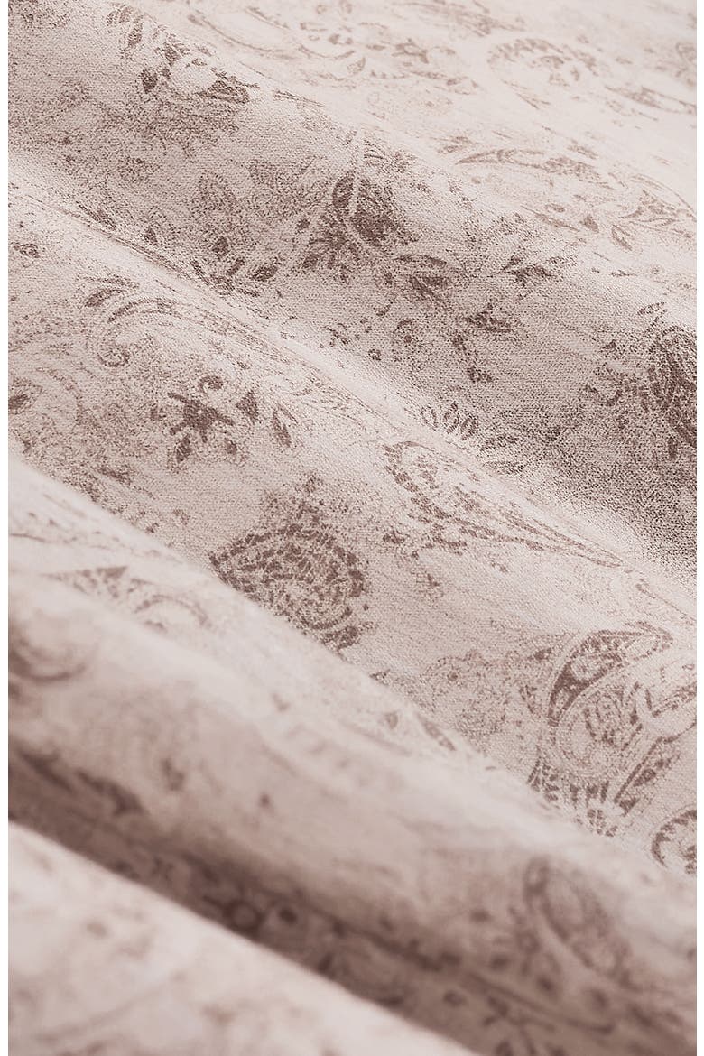 Julian Shaped Fit Paisley Button-Up Shirt, Alternate, color, COBBLESTONE