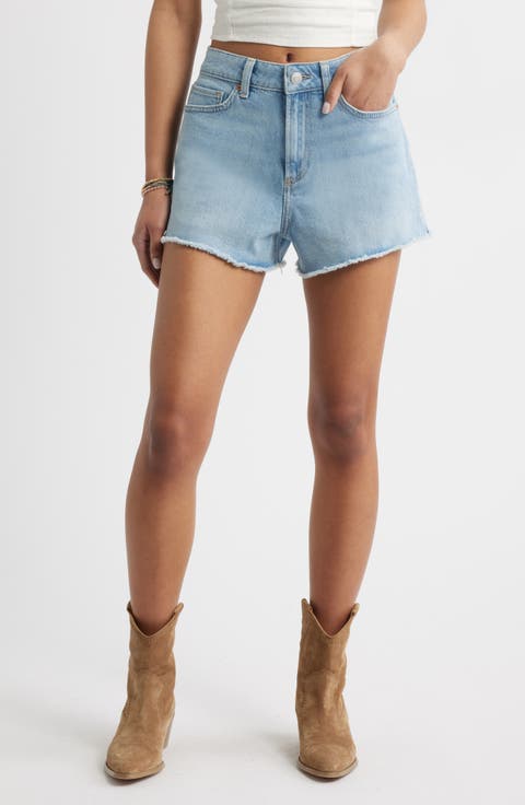 Festival High Waist Cutoff Denim Shorts