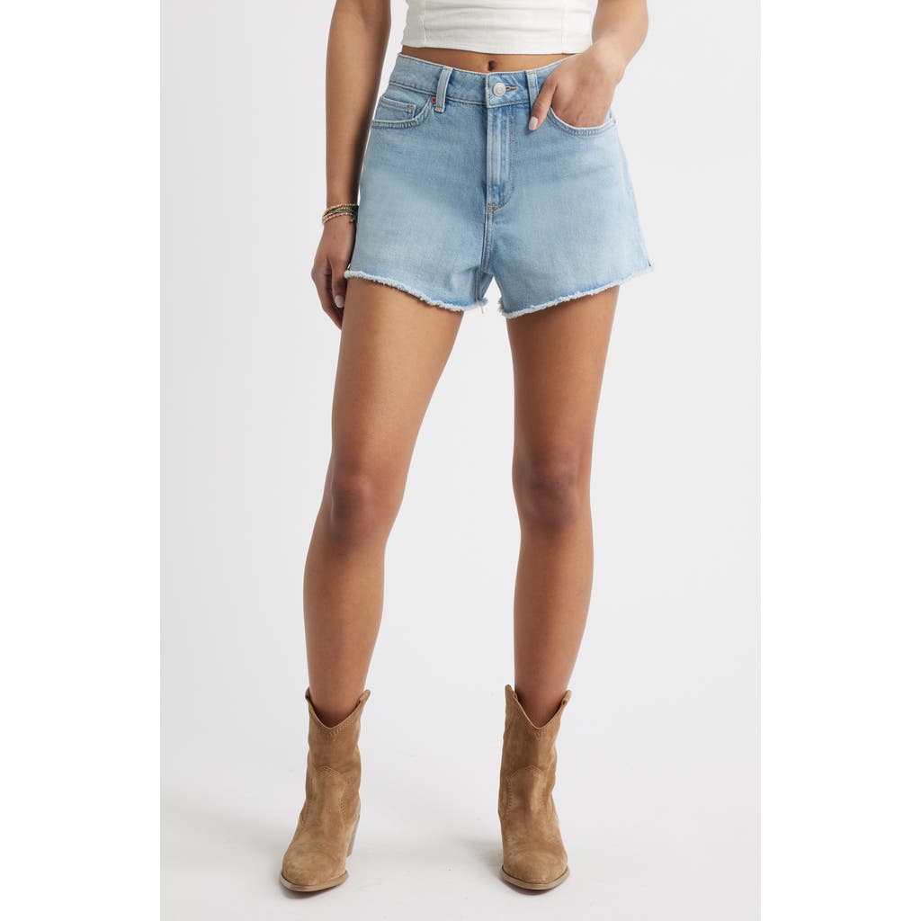BP. BP. FESTIVAL HIGH WAIST CUTOFF DENIM SHORTS