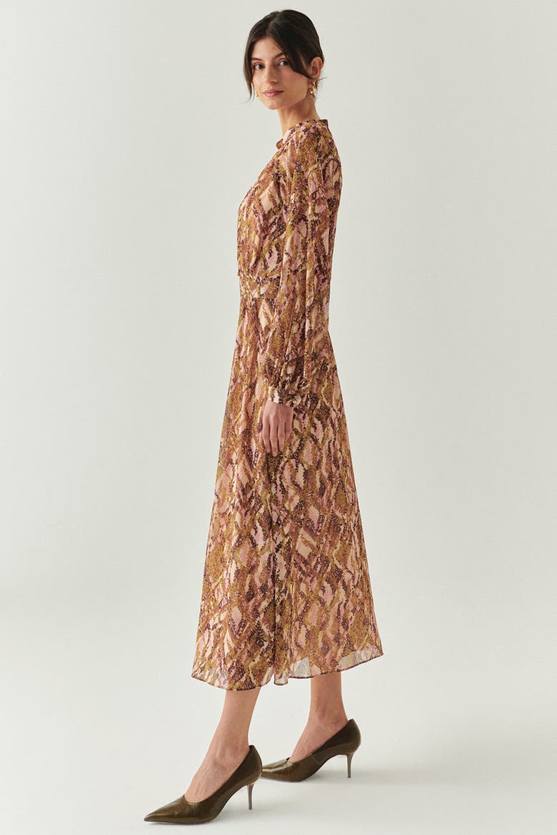 Kairi Chiffon Midi Dress, Alternate, color, MULTI COLOR