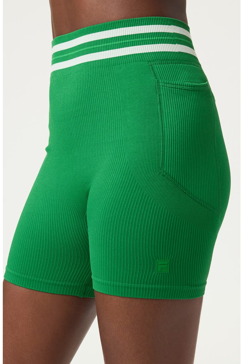Lucky Ace Seamless High Waist Pocket Bike Shorts, Alternate, color, AMAZON