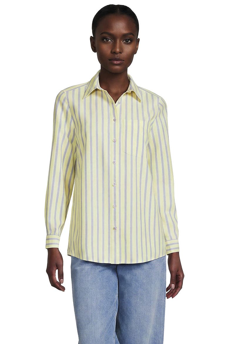 Oxford Shirt, Main, color, Soft Apple Green/Blue Stripe