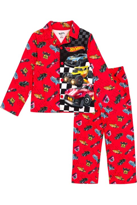 Racing 2-Piece Pajama Shirt and Pants Set