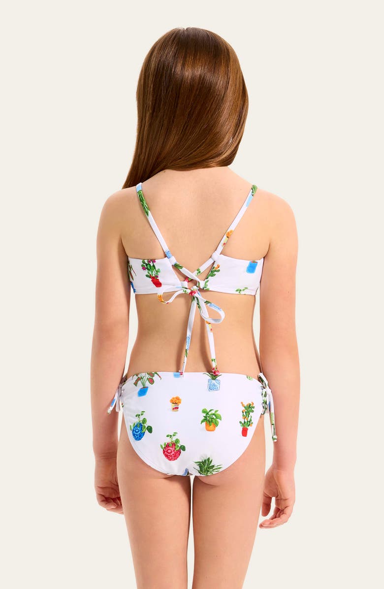 Seafolly Kids' Playa Bonita Two-Piece Swimsuit, Alternate, color, Playa Bonita White