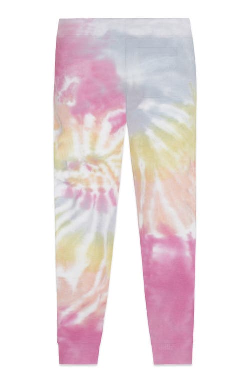 Dalix Mens Ghost Tie Dye Fleece Jogger Pant In Multi