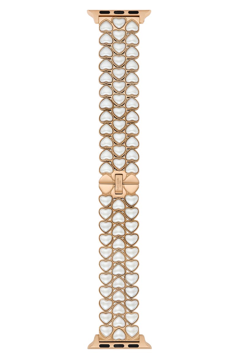 Kate Spade New York heart shape imitation pearl 20mm Apple Watch